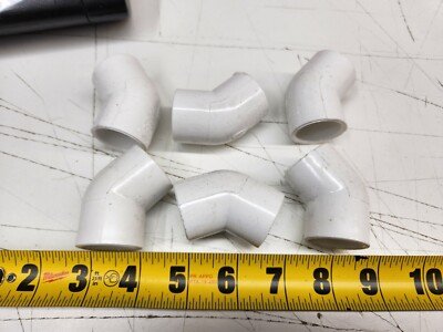 #ad Pack of 11 Charlotte 417 007 3 4quot; Socket Schedule 40 PVC 45° Pressure Elbows $12.48