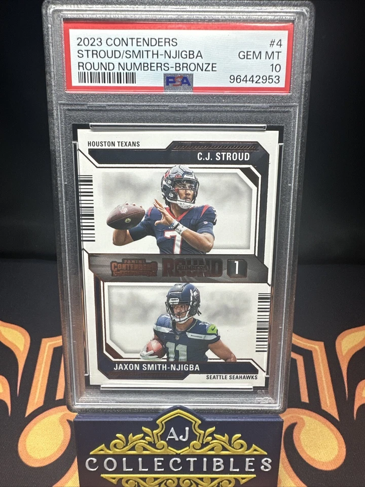 2023 Contenders Round Numbers Bronze RC PSA 10 CJ Stroud & Jaxson Smith-Njigba - Image 2 of 4
