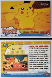 Pokemon Topps Pikachu's Vacation #53 C'mon, We Need Help