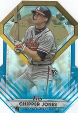 CHIPPER JONES TOPPS DIAMOND GREATS BLUE DIE CUT ATLANTA BRAVES #27 2022 22