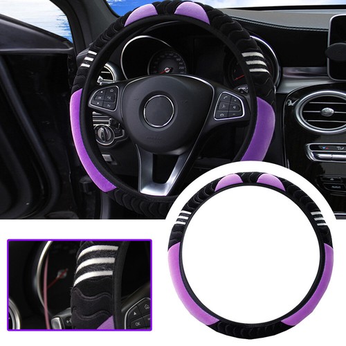 Plush Soft Car Steering Wheel Cover for Good Grip Auto Accessories Universal - Imagen 3 de 11