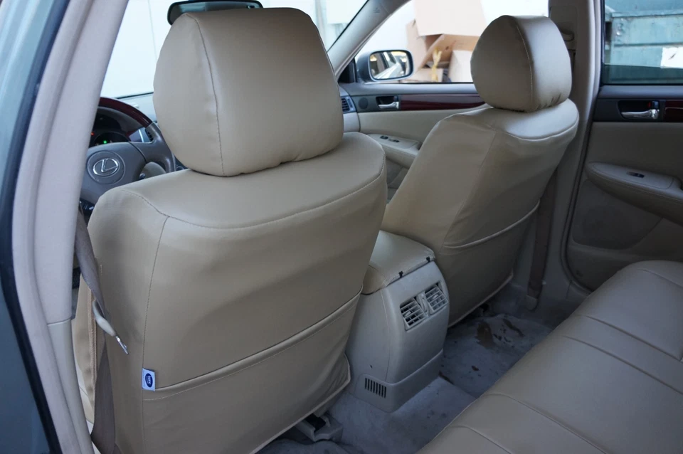 para LEXUS LS400 IGGEE S 1995-00 CUERO AJUSTE PERSONALIZADO 2 FUNDAS ASIENTO DELANTERO 13 COLORES Foto 3 de 4