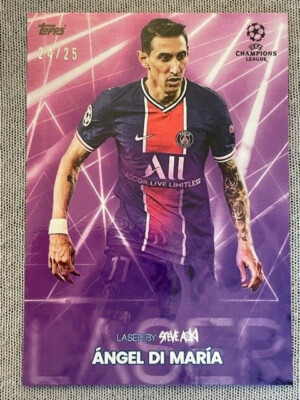 Topps Steve Aoki Football Festival 2021 Trading Card Angel Di Maria 24/25