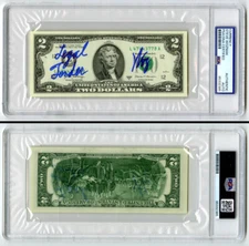 Steve Woz Wozniak SIGNED $2 Dollar Currency Encapsulated PSA AUTOGRAPHED Apple