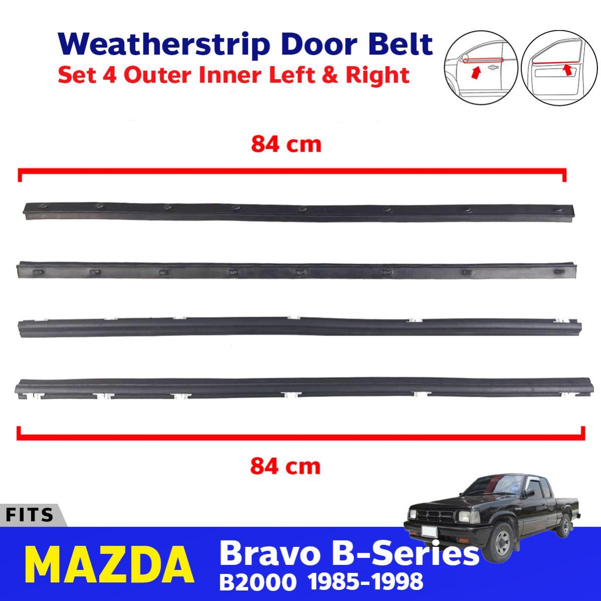 マツダ 純正 B2200 B2600 B2000 インナーウェザーストリップ Door Rubber Weatherstrip Set 4 Fit Mazda B2000 B2200 B2600 B