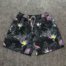Original Use Shorts Mens Medium Black Polyester Drawstring Summer Swimwear