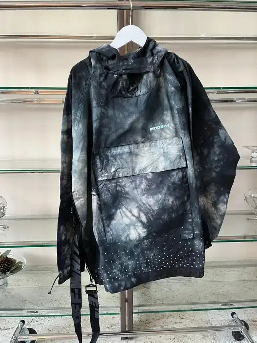 Off-White , Strass Tie Dye Crystal Bottom Oversized Anorak