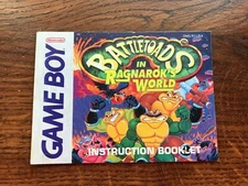 Battletoads Ragnaroks World Original Nintendo Gameboy Instruction Manual Only