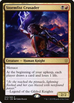 MTG Magic the Gathering Stormfist Crusader (203/533) Throne of Eldraine LP