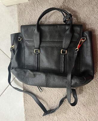 3.1 Phillip Lim ビジネスバッグ オールレザー 黒 3．1 phillip lim(スリーワンフィリップリム) ショルダーバッグ