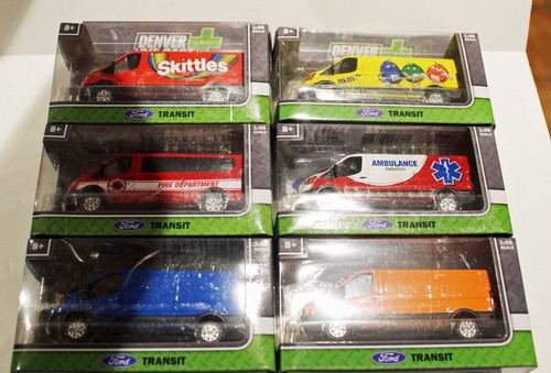 Hong Kong Made 4 Inches long Ford Transit Fire Van Diecast MK8 van - Picture 2 of 6