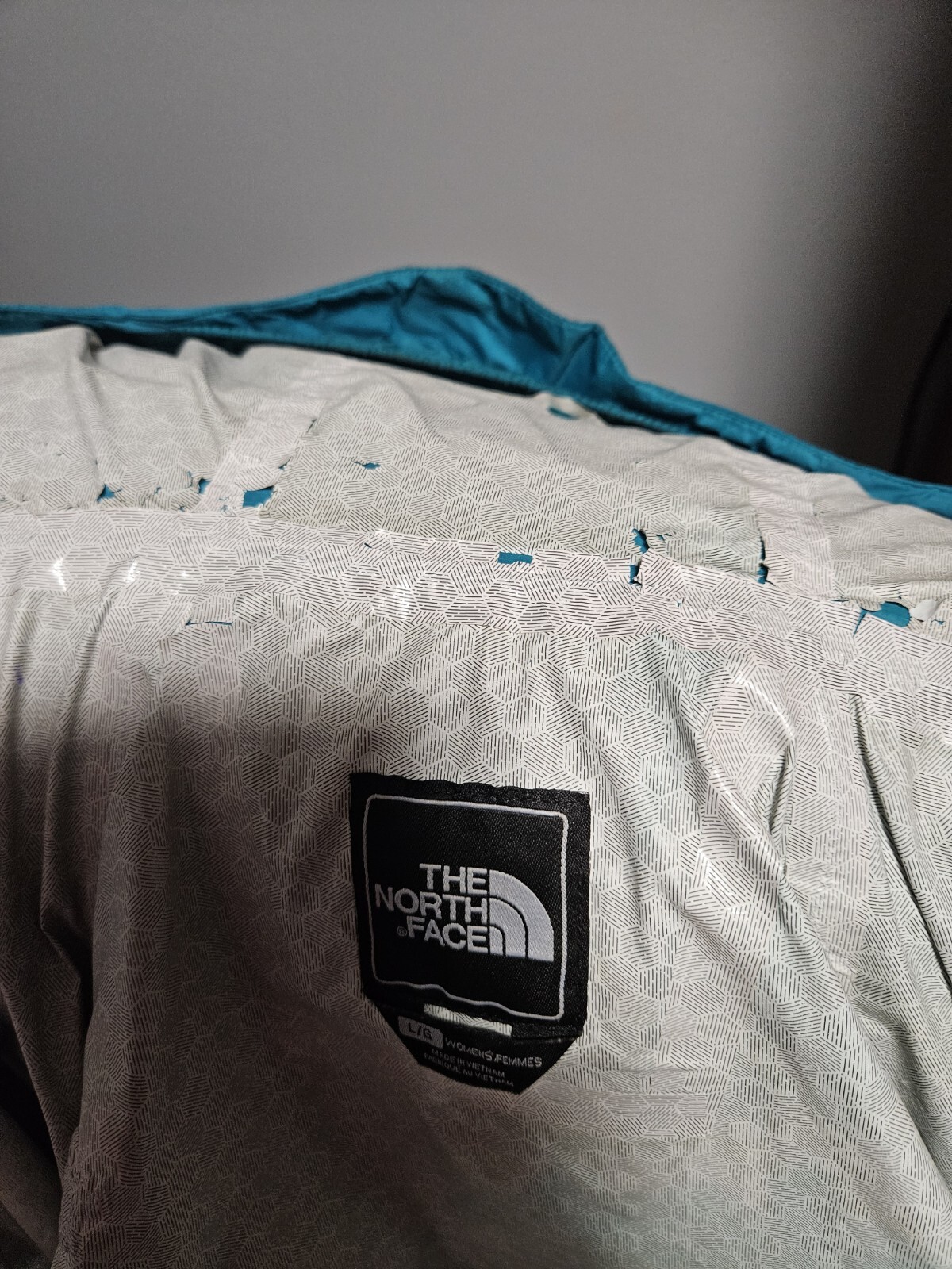 The North Face Hyvent 2.5L Rain Wind Womens Black Hooded Full Zip Coat