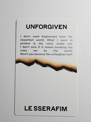 LE SSERAFIM Sakura Official Photocard | UNFORGIVEN Album | eBay