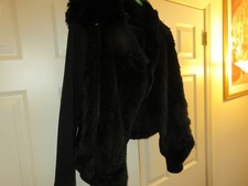 June Designs,ladies Large, Sweater / Jacket ,shell 100% Real Fur , Unique Design
