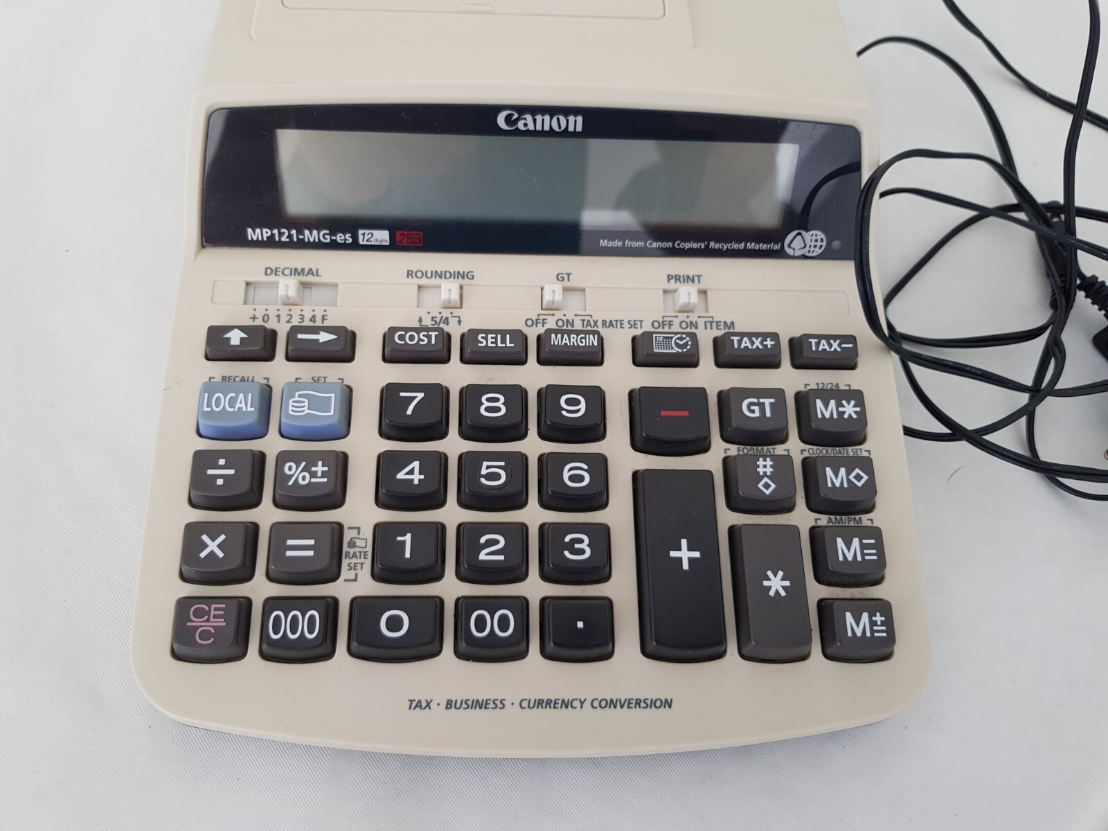 Calculatrice à impression Canon MP121MG TAX BUSINESS (Printing