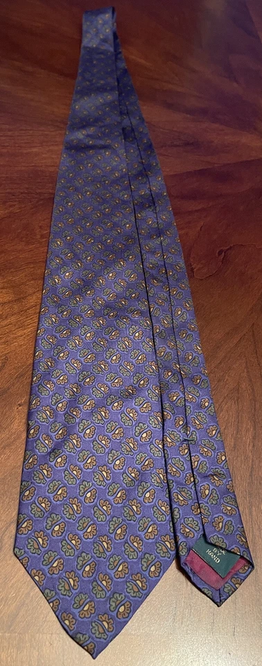 J. Corbata de cuello Crew hecha a mano 100 % seda para hombre hecha en Estados Unidos Foto 3 de 4