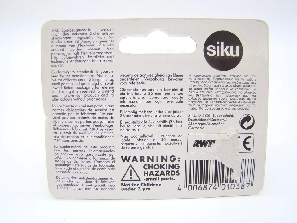 SIKU - 1038 - TRACTEUR DEUTZ-FAHR DX6.31 TURBO - SIKU SUPER SERIE - NEUF - - Photo 4/4