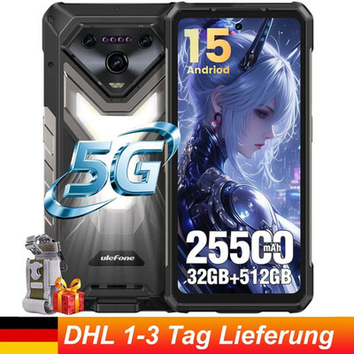 5G Ulefone Armor 34 Pro Android15 Outdoor Smartphone 512GB 64MP Nachtsicht Handy