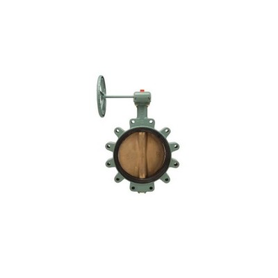 Kitz 6123EG-800 8'' Ductile Iron Lug Butterfly Valve Gear Operator