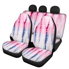 Womens Gradient Printing Universal Front Rear Car Seat Cover Auto 4 Pack Set