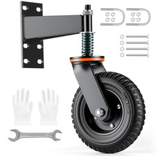 Heavy Duty Gate Wheel, 8 Inch Fence Gate Wheels for Wooden Gate and Metal Tube G