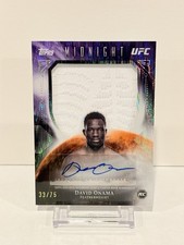 2026 Topps Midnight UFC David Onama Rookie Relic Autograph /75 RC #RRA-DO