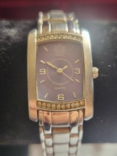 PAOLO GUCCI PG873WB STEEL WOMENS WATCH BLACK DIAL QUARTZ RARE ANALOG