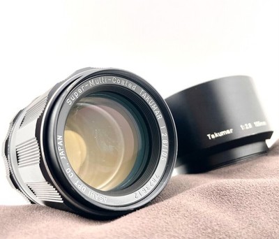Pentax Super-Multi-Coated Takumar 105mm f2.8 SMC M42 [Near Mint] w/ Hood JAPAN