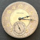 Antique 1930 Hamilton Grade 912 Pocket Watch Movement Parts/Repair 12s 17j USA