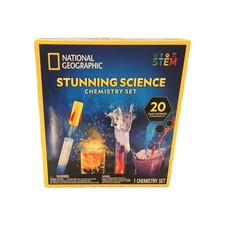 New National Geographic STEM Science Chemistry Set With 20 Easy Experiments