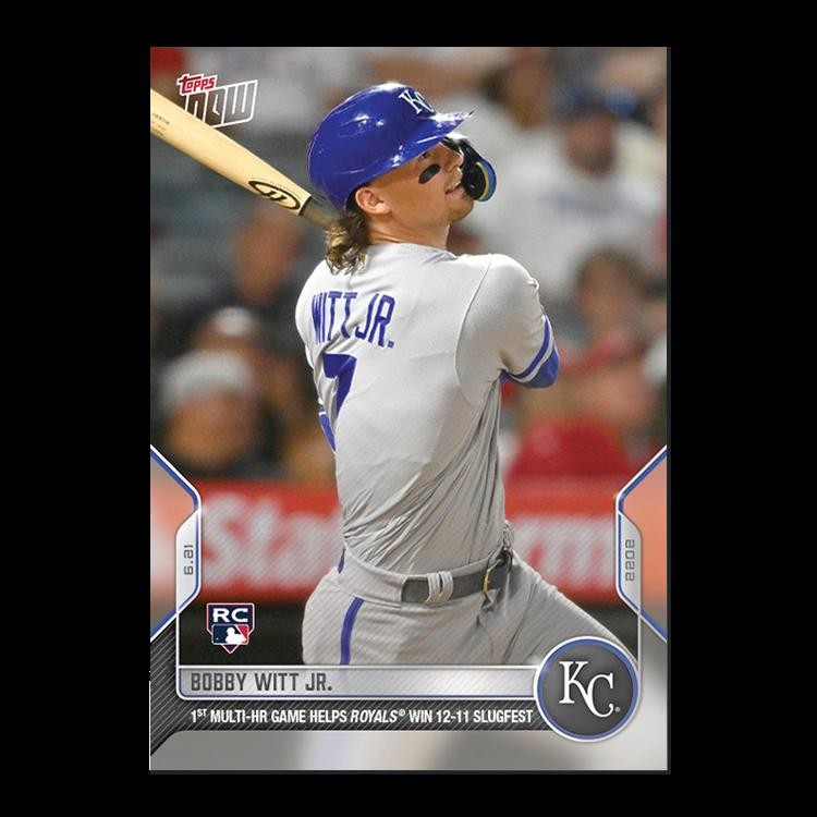 Bobby Witt Jr. - 2022 MLB Topps Now Card 386 - Print Run: 2140