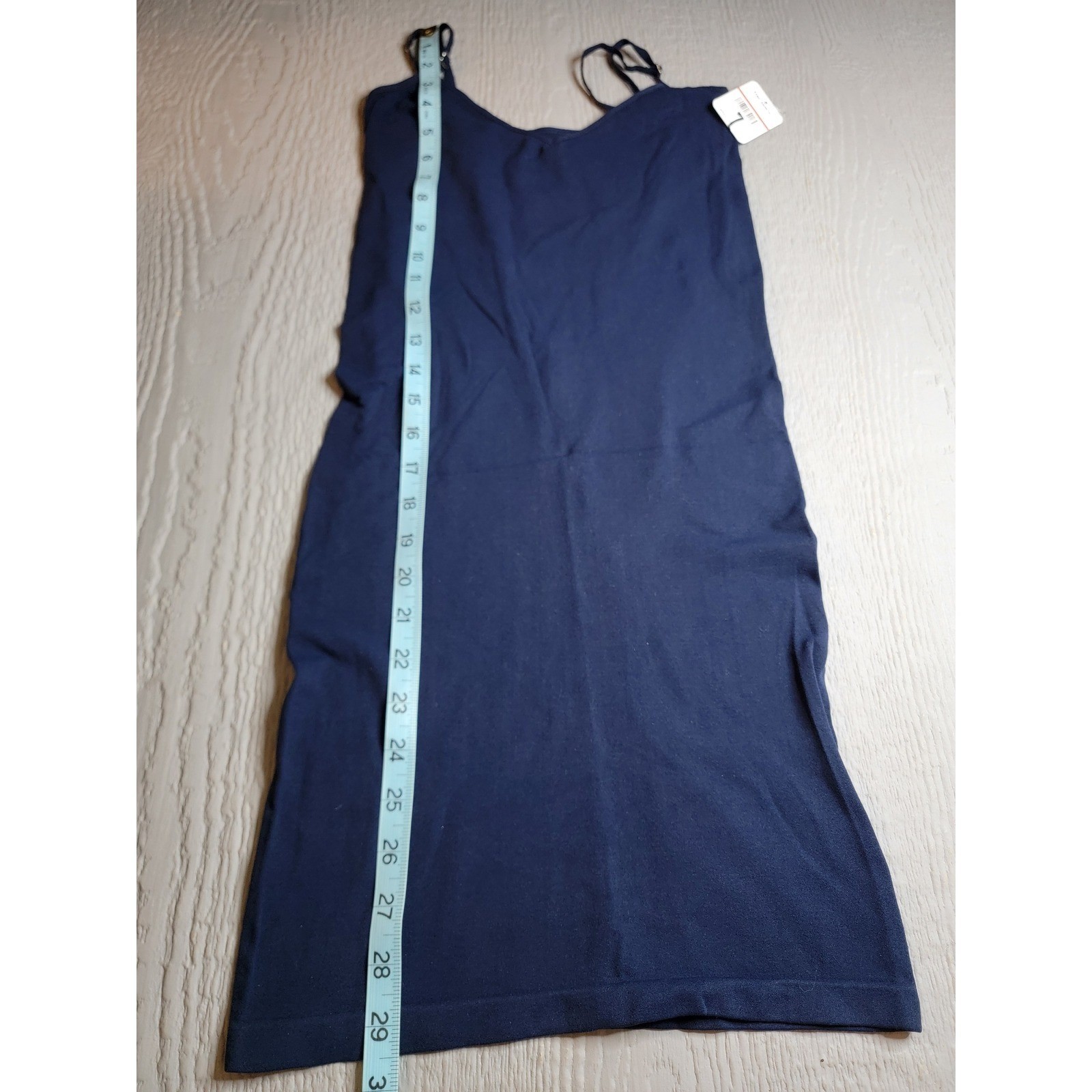 ♡Free People Intimately Seamless Slip Dress Navy Blue Mini Bodycon XS NWT