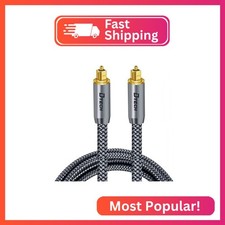 DTECH Toslink Digital Optical Audio Cable 5ft for Soundbar TV Receiver Home Thea