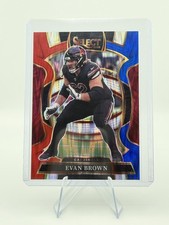 2025 Panini Select #24 Evan Brown Red and Blue Prizm Shock
