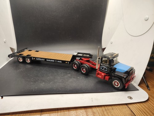 Camion Miniature 1ST Gear 1/34 Mack R Model Avec Remorque Transcon, état Occasion
