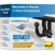 ANHÄNGERKUPPLUNG abnehmbar für Mercedes E-Klasse 85-95 +7polig E-Satz ABE