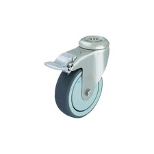 Image of Blickle LKRXA-TPA 80G-FI S/Steel Light Duty Swivel Castor - Wheel Ø 80mm