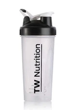 TW Nutrition 28 Oz Clear Protein Shaker Bottle Shaker Cup BPA Free No Leak