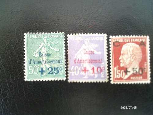 Caisse d'Amortissement timbres de France émis de 1927-1931 complet neuf