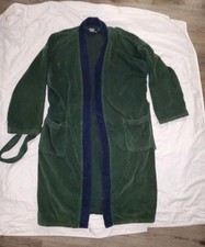 Polo Ralph Lauren Green Plush Fleece Bath Robe Shawl Collar OSFM Cotton