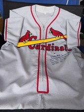 Wally Moon Cardinals Inscribed Signed Jersey