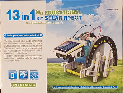 STEM 13-in-1 Solar Power Robots Creation Toy, Educational Experiment DIY Robotic