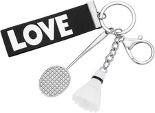Badminton Keychain, Racket Keychains Bag Charms for Women