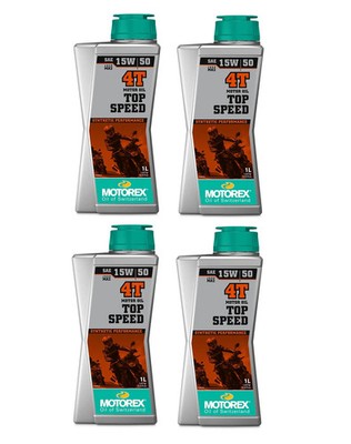 Motorex Top Speed 4T 15W-50 4x 1L Motoröl 15W50