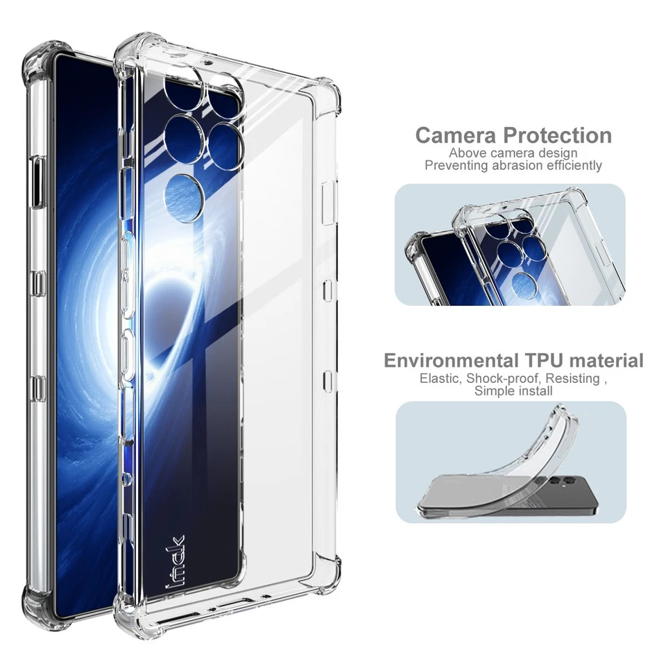 For ZTE nubia Red Magic 11 Pro+, Phone Case Shockproof Airbag Clear Soft Cover - Image 4 of 4