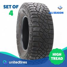 Set Of 4 Used Lt 30570r18 Goodyear Wrangler Territory Mt - 14.5-1532