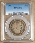 1901 BARBER HALF DOLLAR PCGS F12 513992