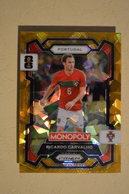 2026 Panini Prizm Monopoly World Cup Gold Cracked Ice #32 Ricardo Carvalho