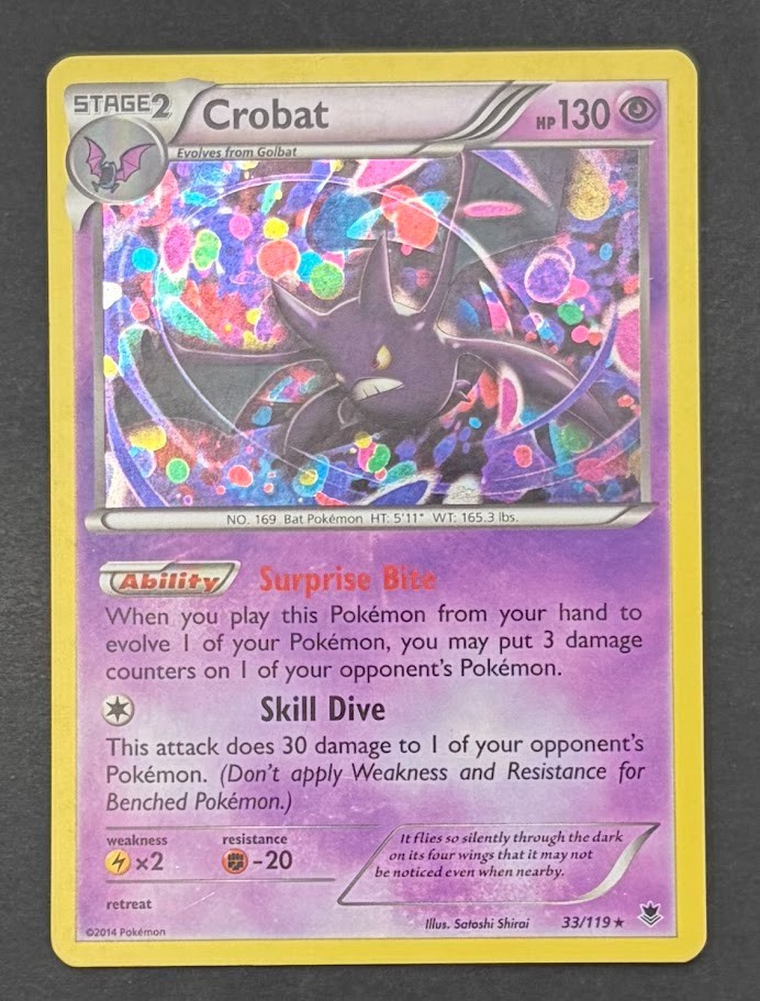 Pokémon Card Crobat 33/119 Cosmos Holo - Lightly Played