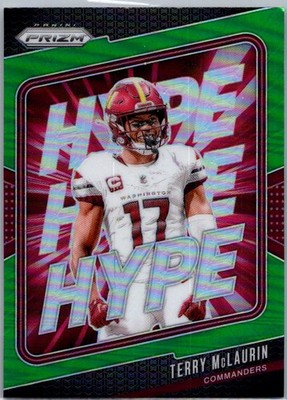 2024 Panini Prizm #12 Terry McLaurin Hype Green Prizm